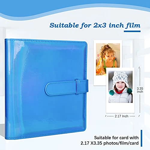 2x3" 256 Pockets Faux Leather Photo Album