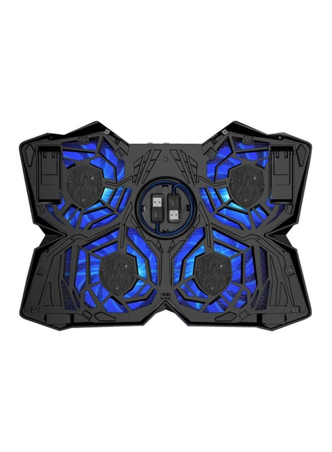 Y&D Laptop Cooling Pad - USB Powered Black/Blue