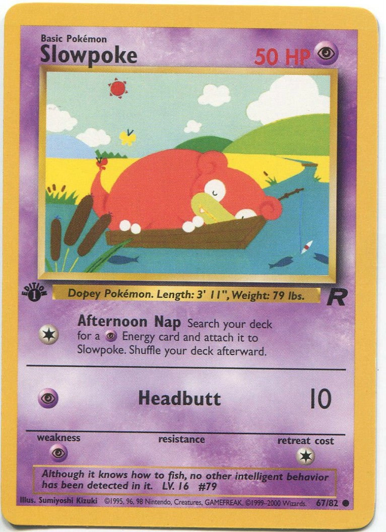Nintendo Slowpoke (67) - Team Rocket - 1st Edition