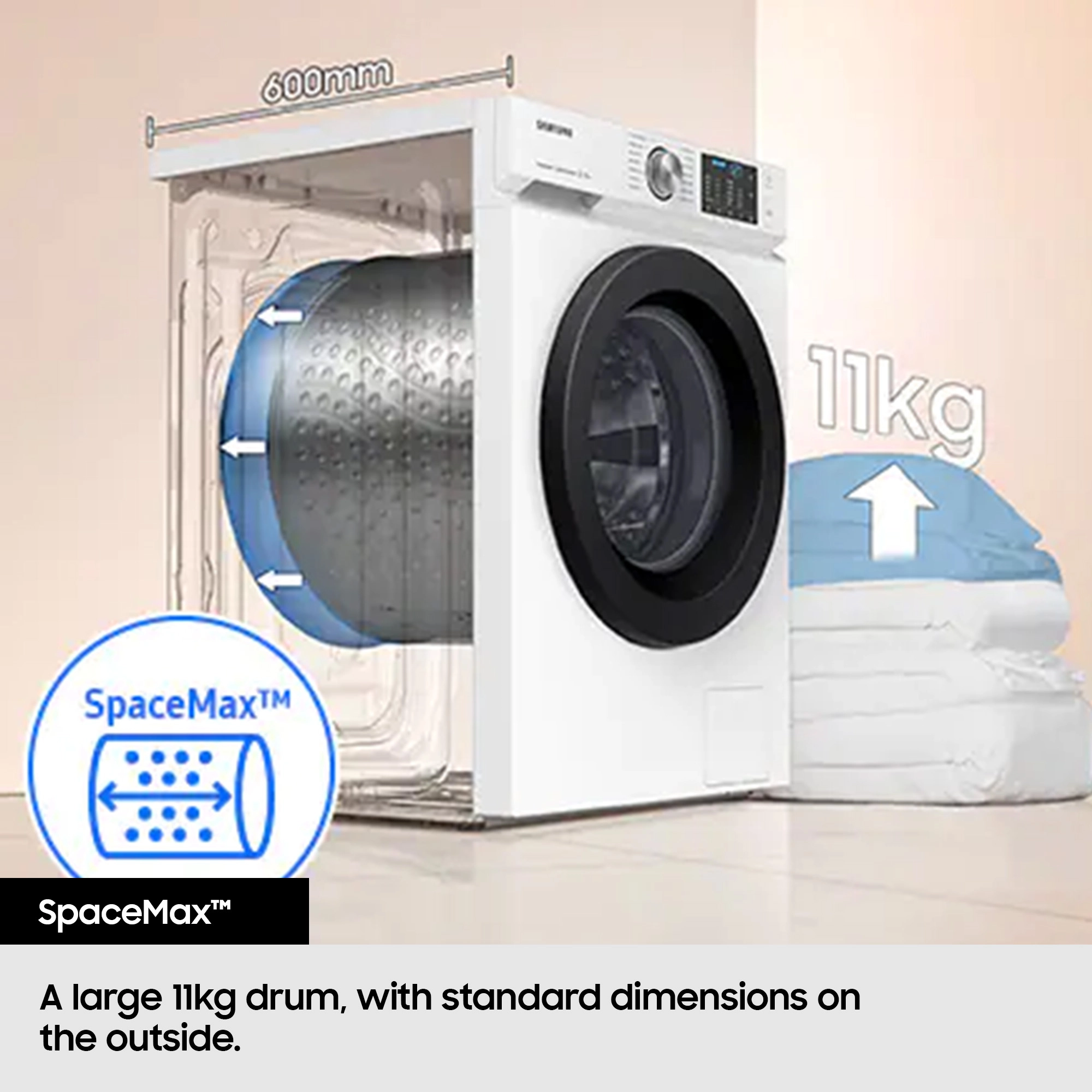 9Kg Front Load Washing Machine - Inverter AI Addwash