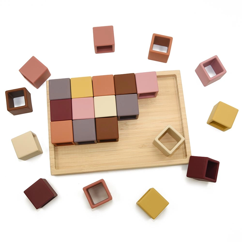 Silicone Cube Puzzle - Suitable for 3 years and above 24pc