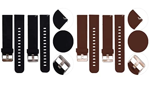 2 Pack 20mm Silicone Watch Band for Sekonda Motion