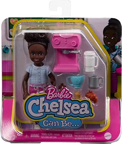 Chelsea Barista Doll - Removable Dress 7 Accessories Ages 3+