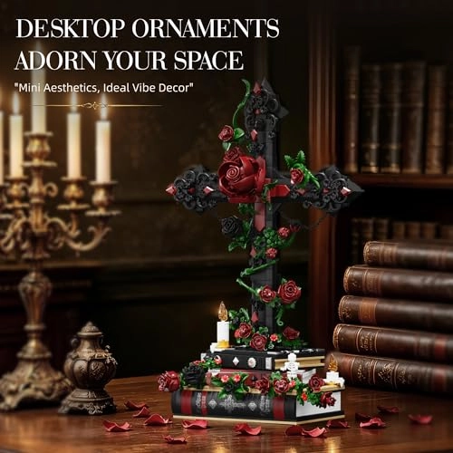 Gothic Rose Cross - 1349 Pieces