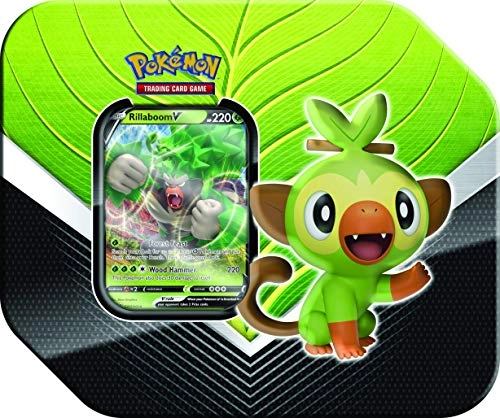 Galar Partner Tin - Rillaboom V + Booster Pack - 5pcs