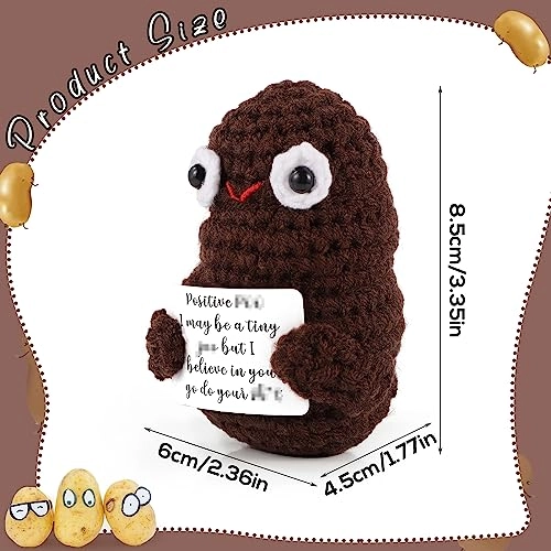 Mini Funny Knitted Potato - 7.5cm