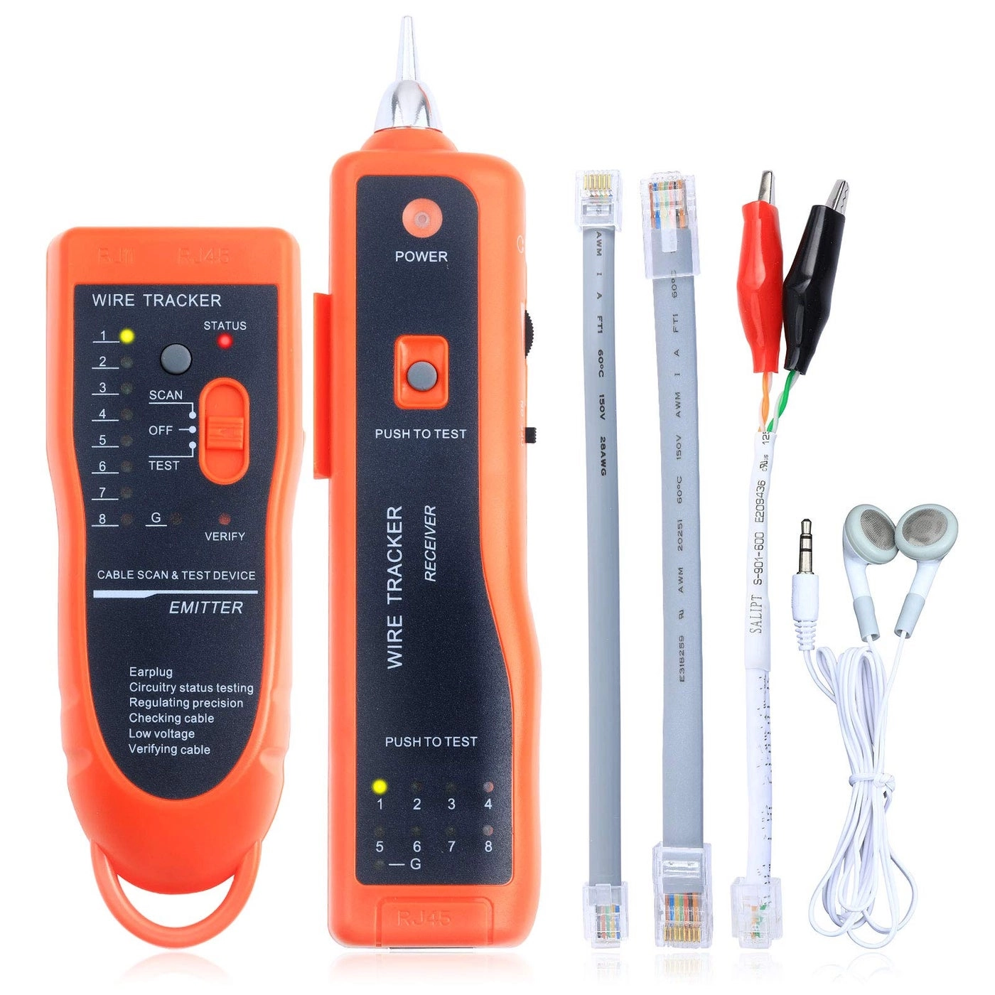 Network Cable Tester - Rj45 Rj11 Cat5 Cat6 Continuity Cable Assignment Cable State