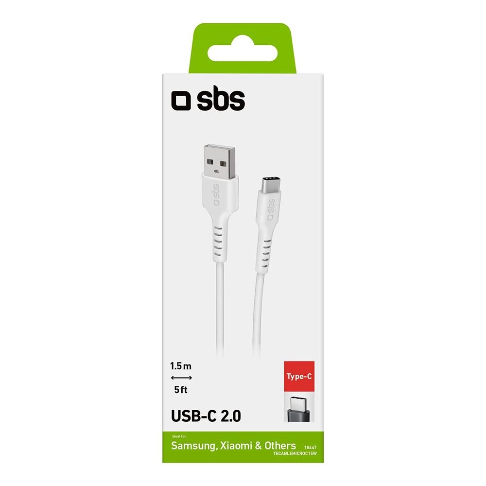 SBS Standard Cable USB-A to USB-C 1.5m