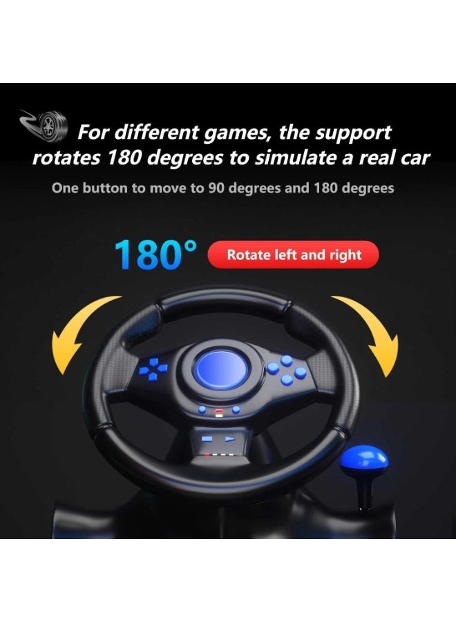 V7 Racing Wheel & Pedals - PC/PS4/PS3/Xbox Series X|S/Nintendo Switch/Xbox One