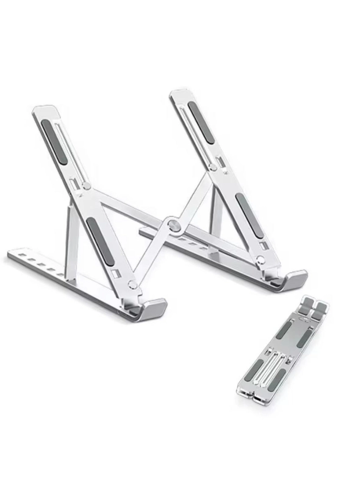 Denx 7-Level Adjustable Aluminum Vertical Laptop Stand
