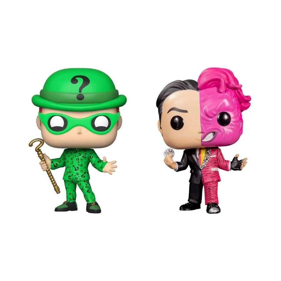 FUNKO TwoFace + Riddler - Batman (1995) - 2PK Glow in the Dark