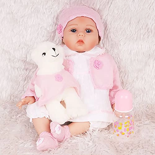 Reborn Baby Doll - 55cm Soft Silicone Limbs Cloth Body