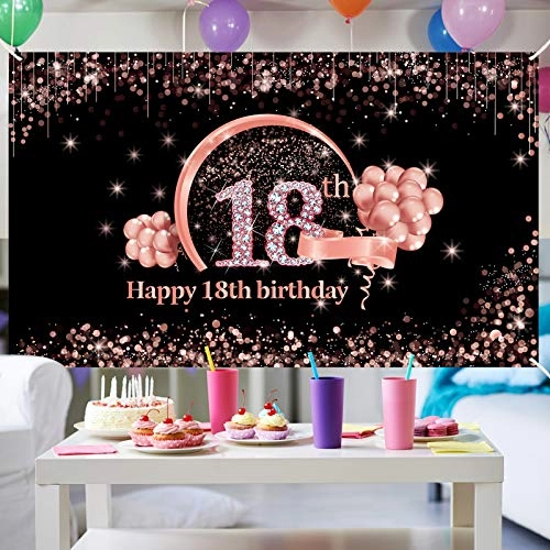 Happy 18th Birthday Banner