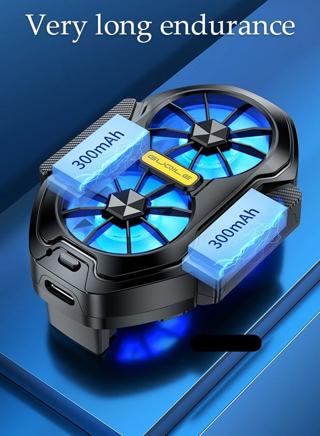 Phone Cooler - Dual Fans Rechargeable 62~92mm Compatible