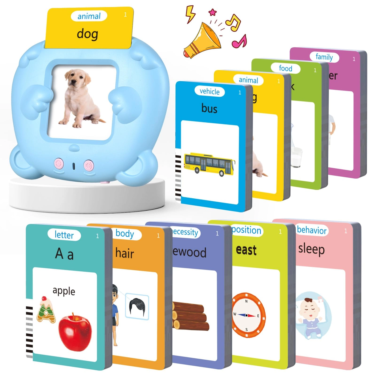 visator Flash Cards Language - 1-6 Years Old