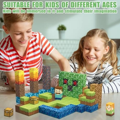 Magnetic Building Blocks - 160 pcs