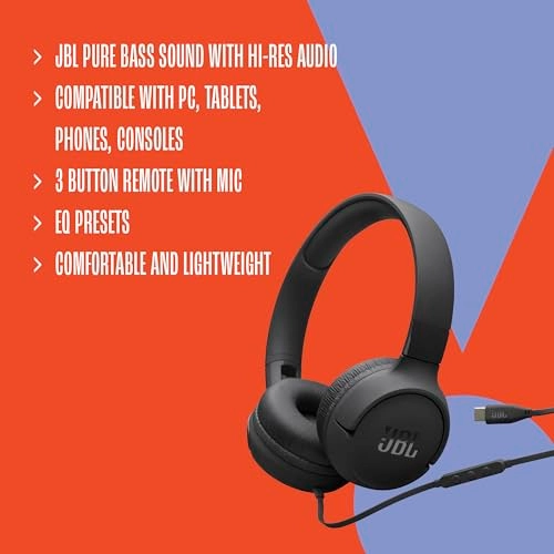 (Renewed) Tune 520C Wired Headphone