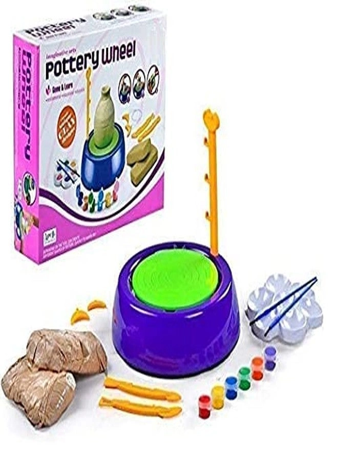 Pottery Wheel - Set for Kids with Clay
