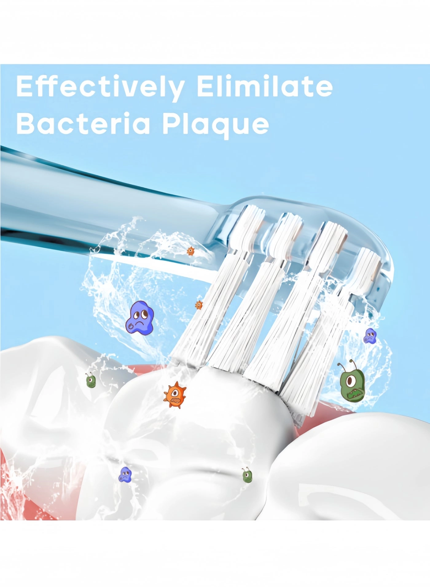 Electric Toothbrush - Sonic 1 to 5 Years IPX7 Waterproof