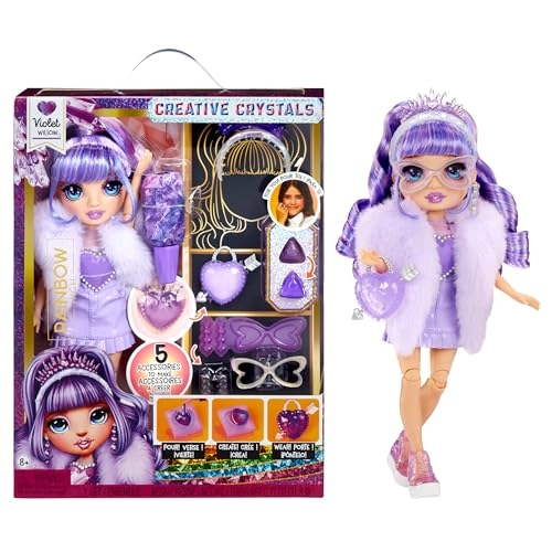 Creative Crystals Violet - 11" Fashion Doll Crystal Accessory Make It Kit