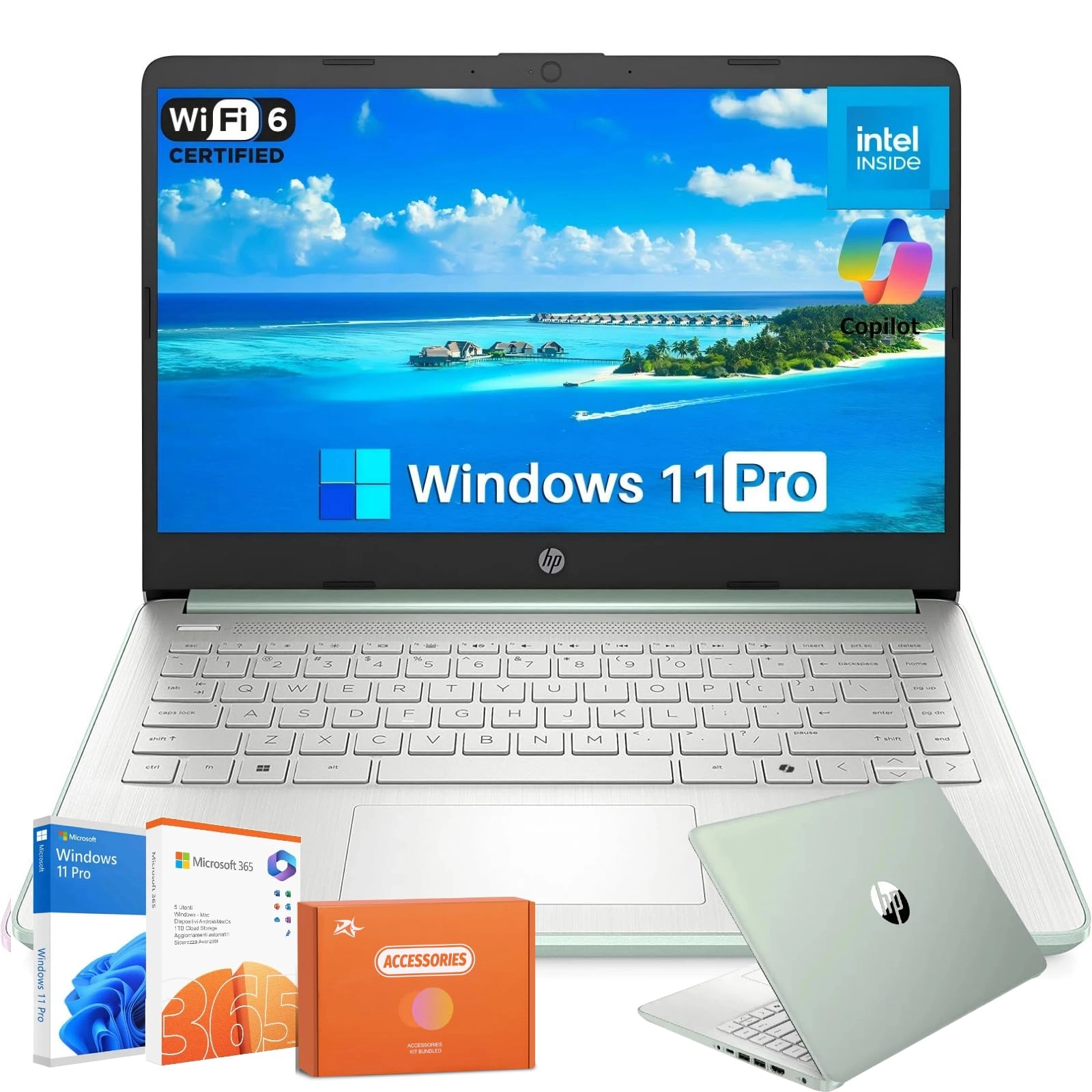 14 Inch Laptop 14-dq6015dx - 14'' N150 16GB DDR4 128GB UFS + 256GB Micro SD + 128GB USB