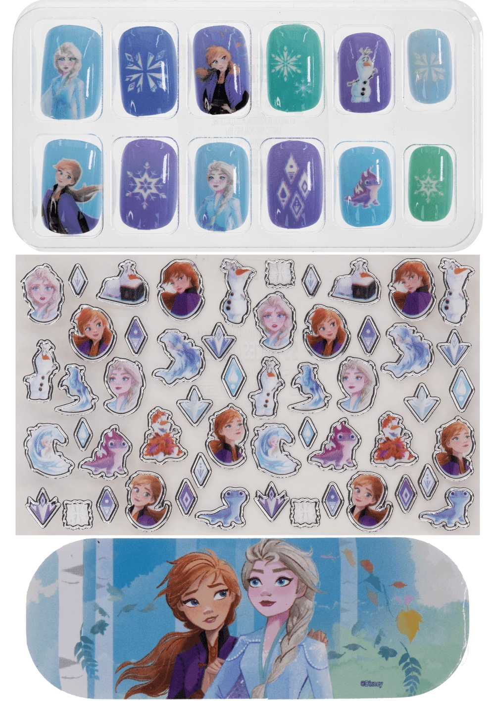 Disney Frozen Nail Art Set - 66 Pcs Suitable for 6 years & above