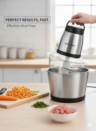 Food Chopper & Meat Mincer - 2L Electric