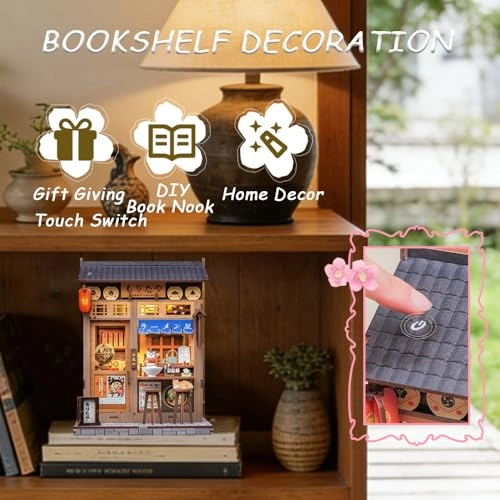 Book Nook Kit - DIY Miniature House 3D Wooden Puzzle