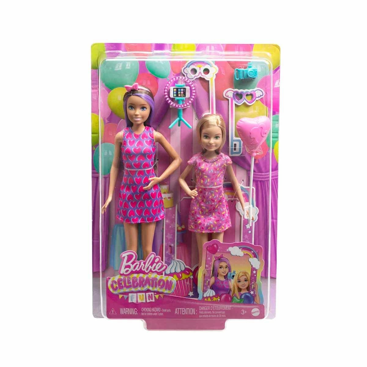 Skipper Doll + Stacie Doll - 2-Pack Pink Ages 3+