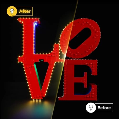 LED Light for LEGO Art LOVE 31214