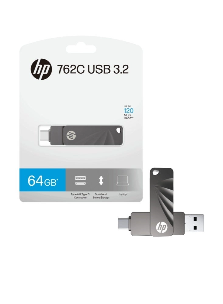 762C - USB 3.2 USB-A USB-C 64GB