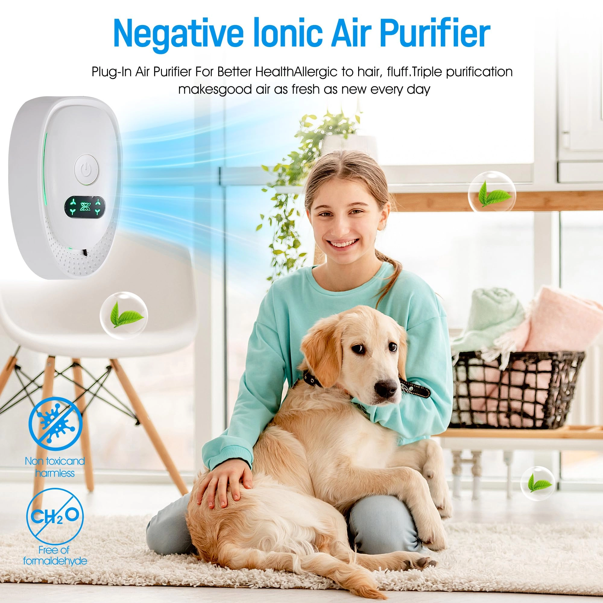 Air Ionizers - 4-Pack Negative Ion Plug-in