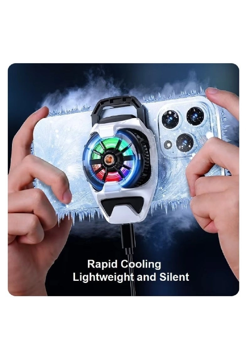 DL22 - Mobile Phone Cooling Fan RGB USB-Powered