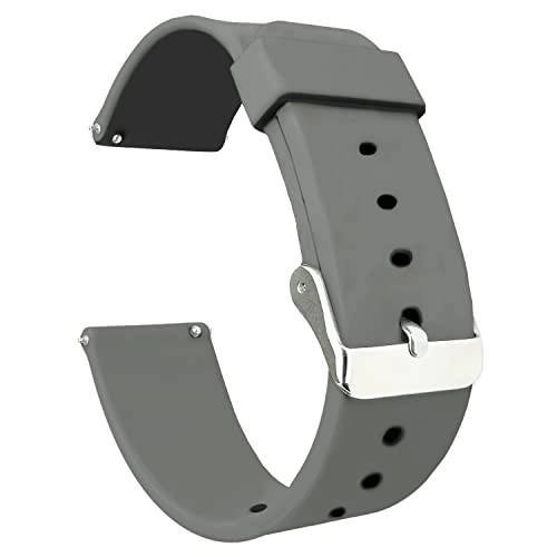 Watch Band for Inbase Urban Lite M 20mm - Silicone Quick Release Grey