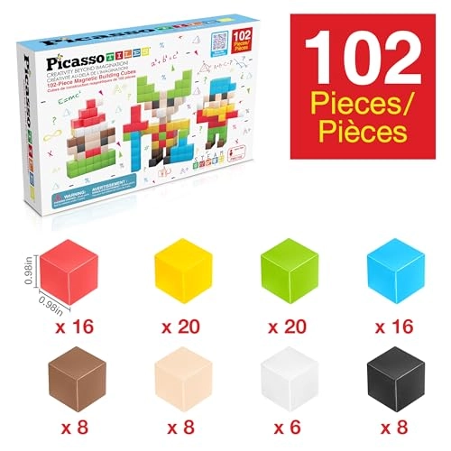 Pixel Magnetic Puzzle Cube - 102 pcs