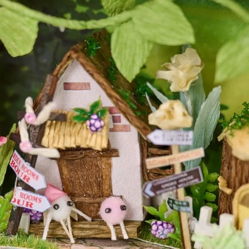 Miniature Wooden Dollhouse Furniture Kit - Creative Room 1:24