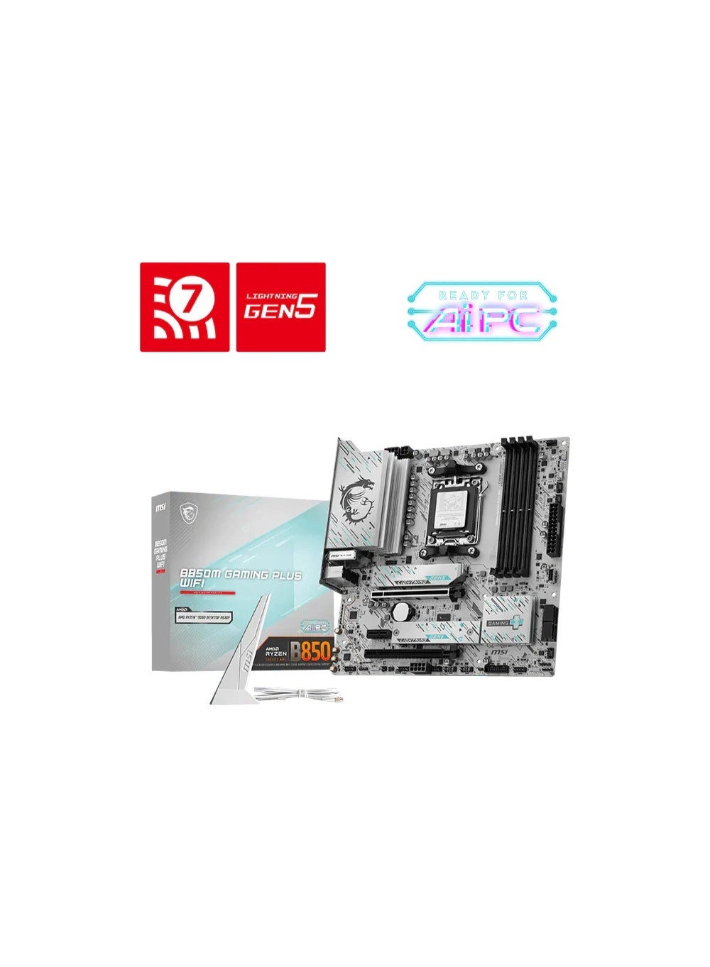 MSI B850M Gaming Plus WiFi - AM5 4x DDR5 8200+ PCIe 5.0
