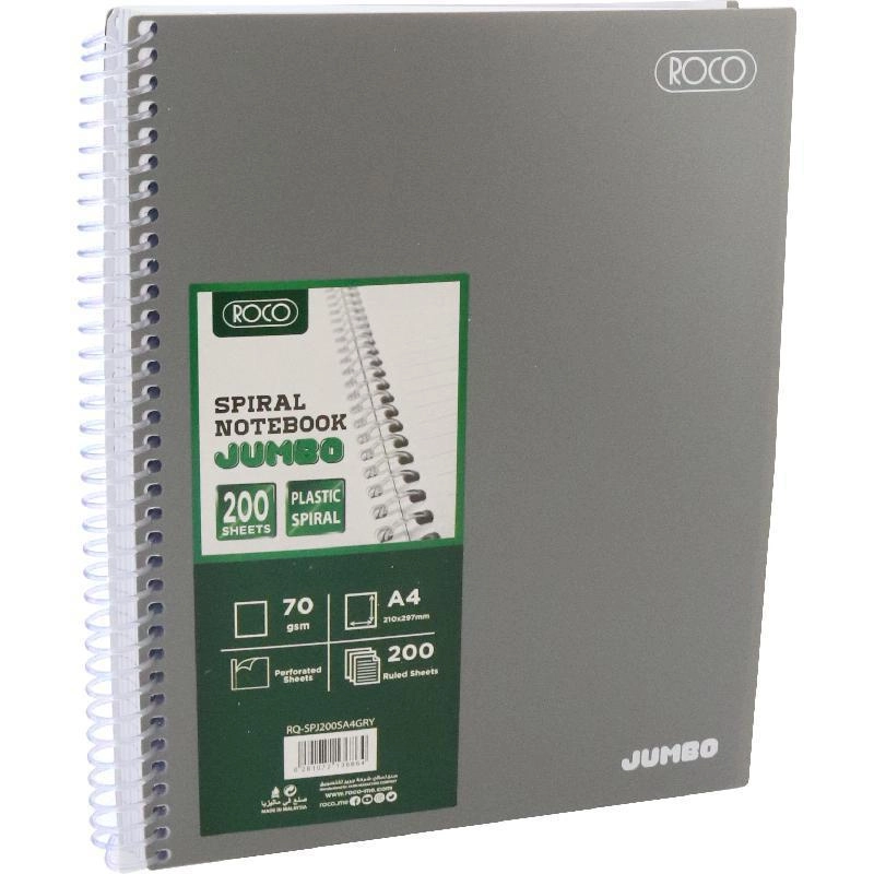 Jumbo Notebook A5 Spiral - Lined 200 Sheets