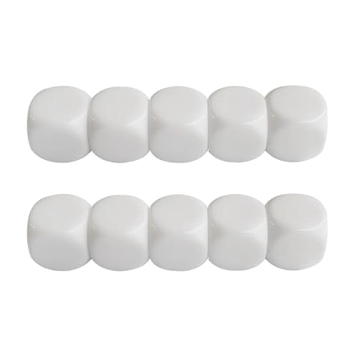 White Dices Cube - 10 pieces