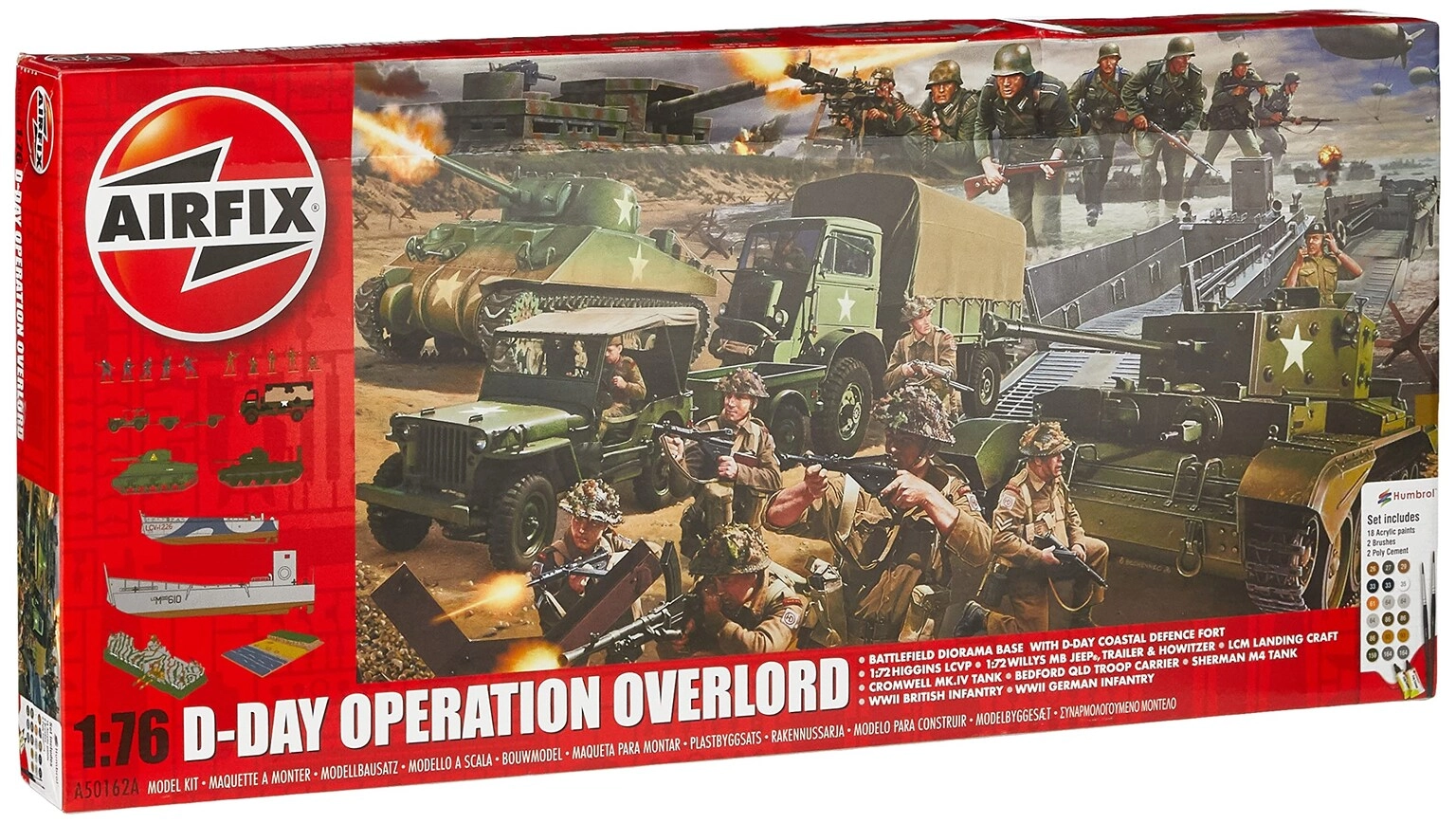 Airfix D-Day Operation Overlord Plastic Model Kit (A50162A) - 1:76