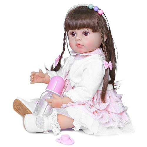 Simulation Baby Doll - 55cm brown hair Ages 12 months+
