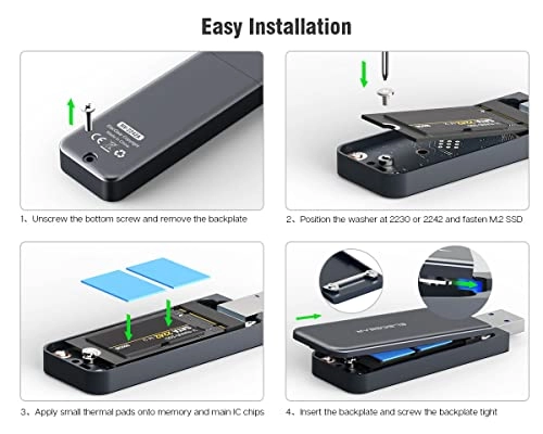 NV-2242A - 10Gbps USB3.1 Gen2 NVMe and SATA 2230/2242