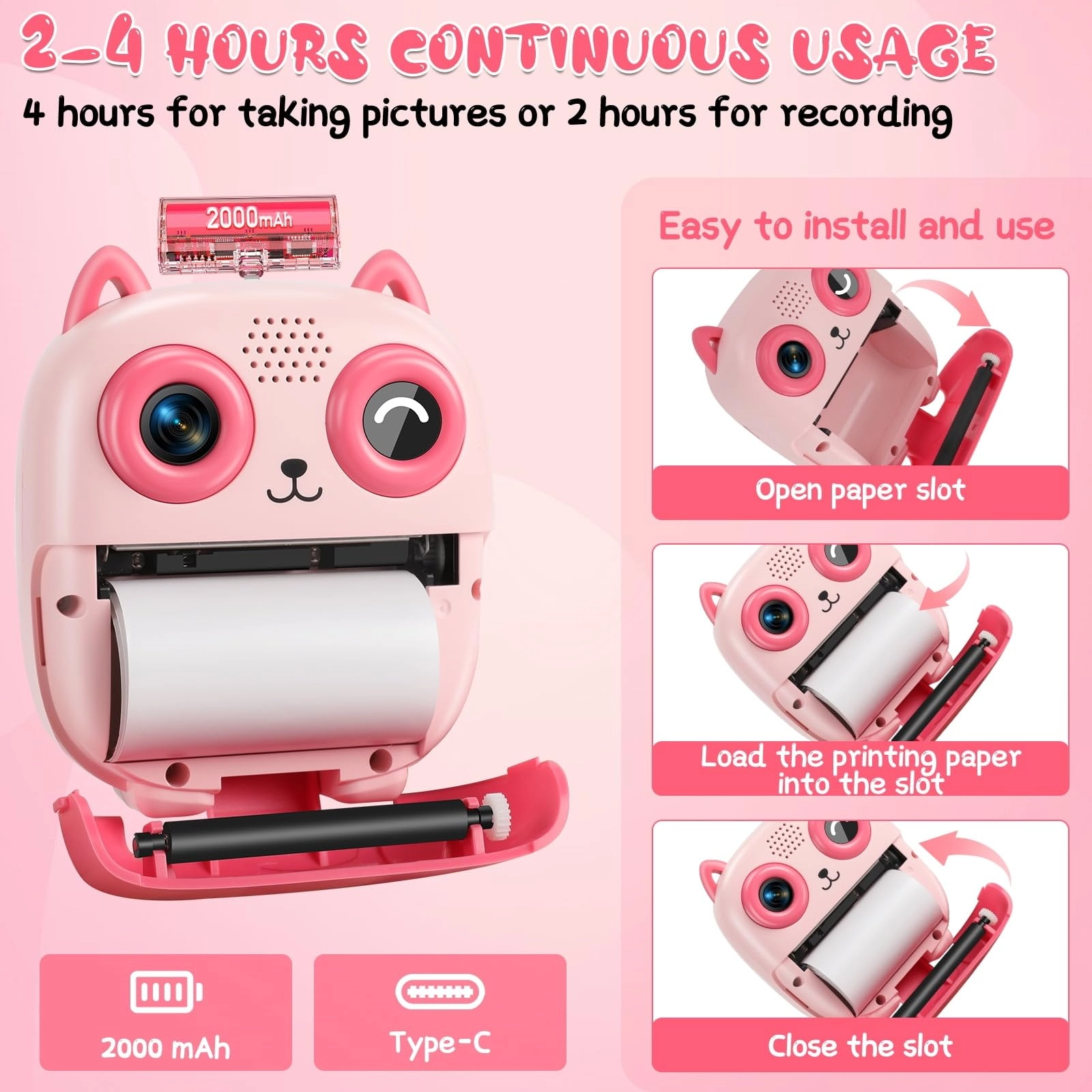 kids Mini portable printer