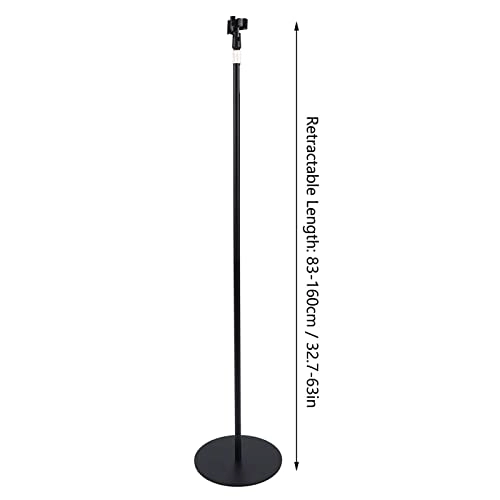 Microphone Stand - Weighted Round Base Height Adjustable Detachable
