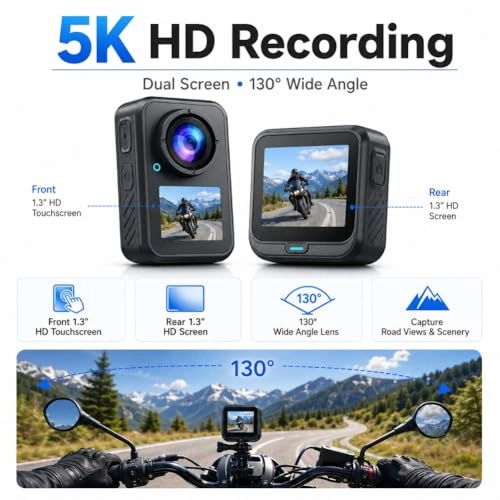 Motorcycle Camera - 128GB 5K