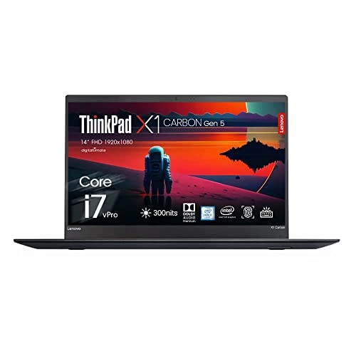 (Renewed) ThinkPad X1 Carbon Gen 5 - 14'' Core i7-6600U 8GB DDR4 512GB SSD