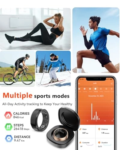 Smart Ring - IP68 Waterproof Heart Rate Sleep Tracker