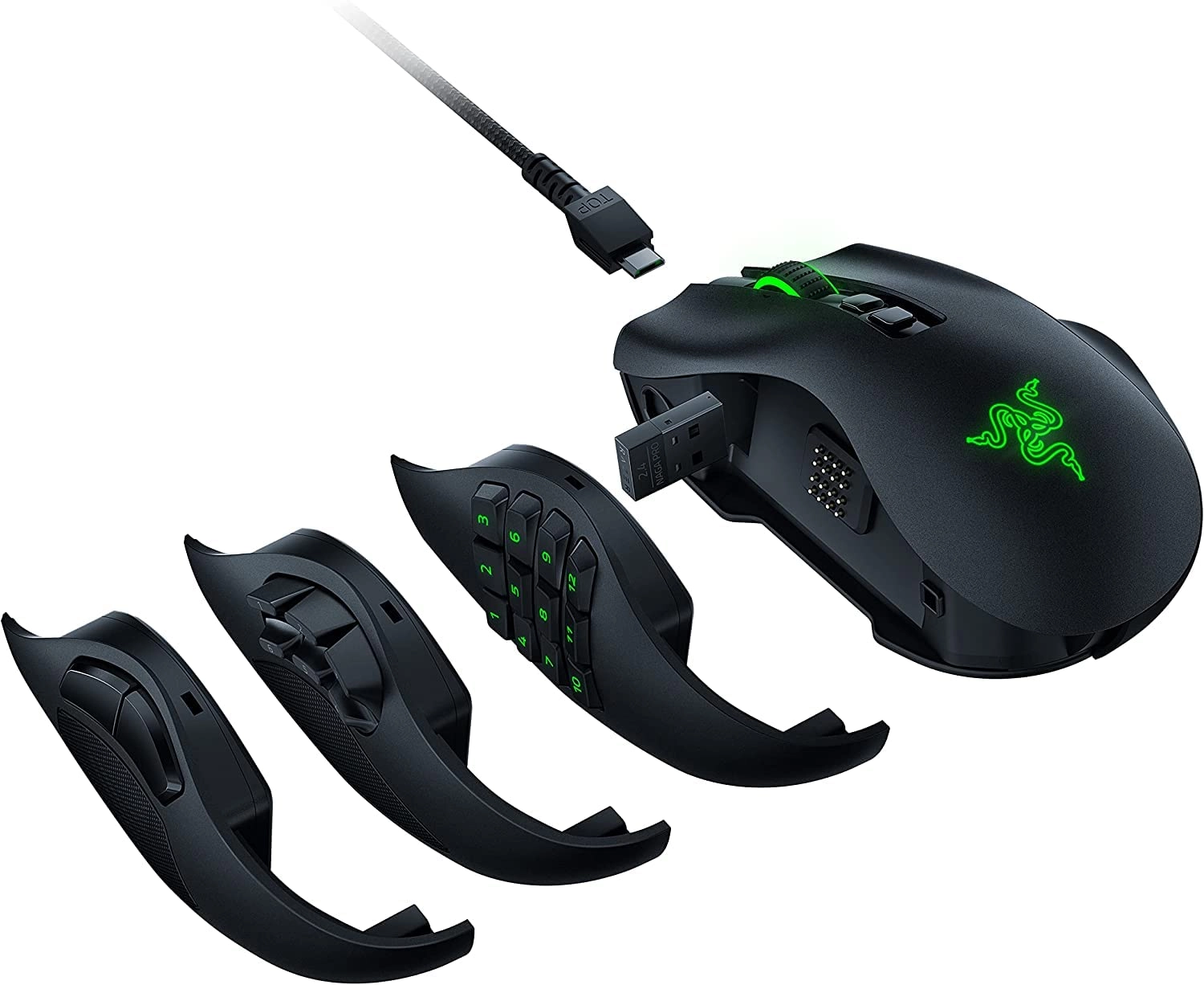 Razer Naga Pro Modular Gaming Mouse - Wireless