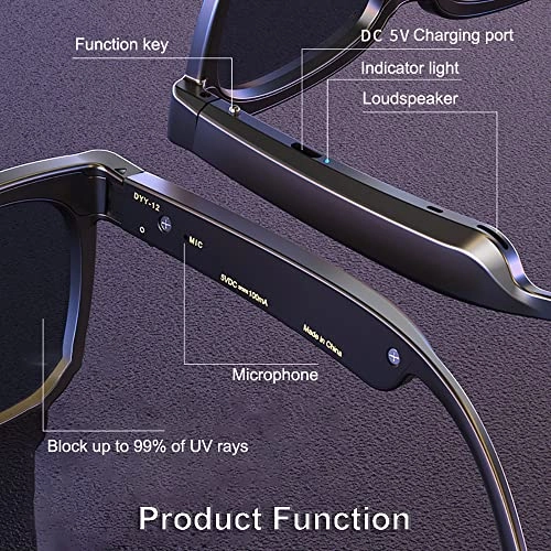 Smart Glasses - Bluetooth 5.0 Open Ear IP44 Waterproof
