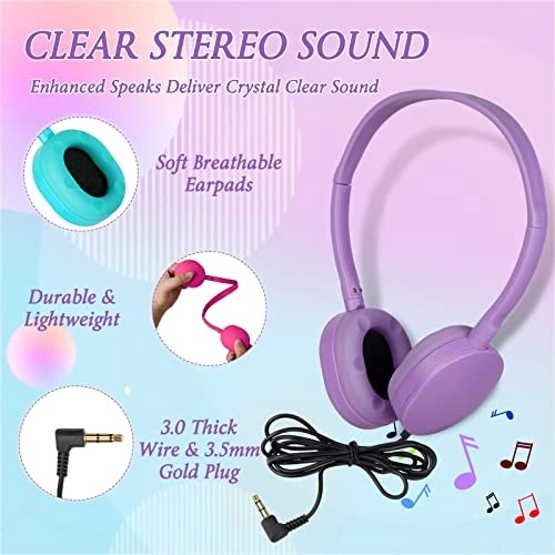 Kids Headphones Wired Headphone 24 Pack